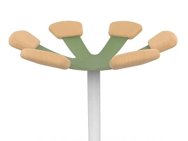 Unilux kapstok Aurora Staand Wit/Groen Beukenhout 6 haken