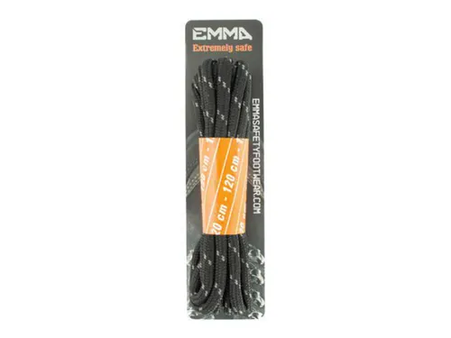 Emma veters, lengte 120 cm, zwart/grijs, per paar