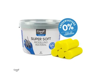 Klei Creall supersoft geel 1750gram - 1