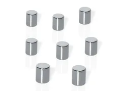 magneten Be!board 8 stuks rond 8mm Zilver