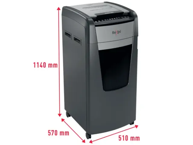 Optimum Auto+ 750M papiervernietiger microsnippers P5 zwart