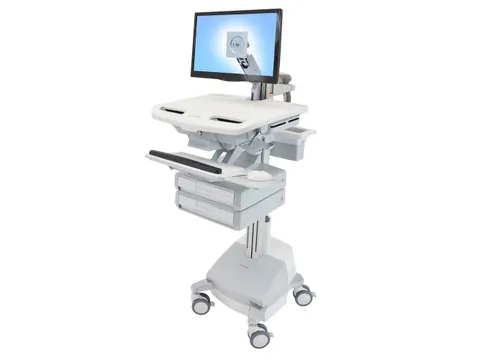 Medische Trolley StyleView-wagen met LCD-arm, SLA-voeding, 2 laden (1x