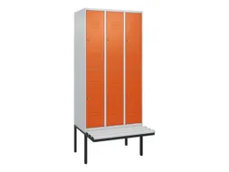 Dubbeldekse dekenkist,HxBxD 2120x900x815mm,3x2vak.,vak B 300mm