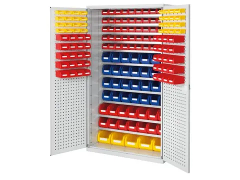 Ruime Bakkenkast 1950x1100x570mm 169 Magazijnbakken Gesleufd/geperf