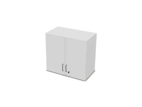 opzetkast v. kast met openslaande deuren Bl-wit 740x800x445mm