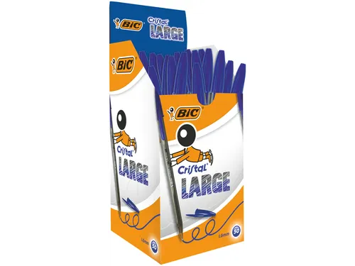 Balpen Bic Cristal large blauw