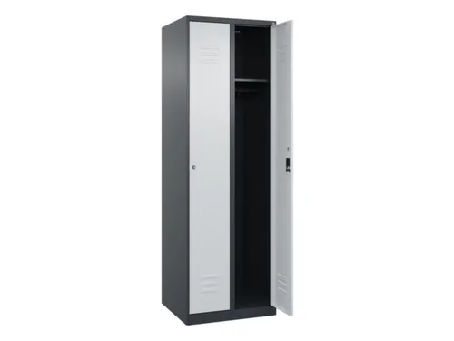 locker,HxBxD 1850x600x500mm,2vak,vak B 300mm,cil.-slot,staand op vloer