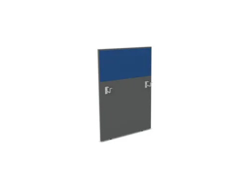 baliepaneel bureau aanbouw links MS-donkergrijs BN6016-blauw 800mm