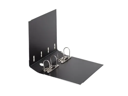 Ordner Elba Rado Plast 75mm Bank 2x A5 Mechanieken Zwart Pvc