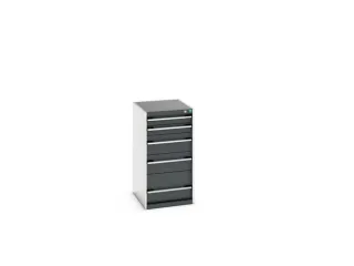ladekast HxBxD 1000x525x650mm 5laden romp RAL7035 front RAL7016 - 7