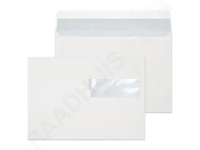 Dienstenvelop Venster Rechts Raadhuis 162x229mm C5 Wit Gegomd