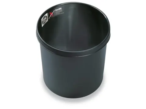 Prullenmand Moeilijk Ontvlambaar 18 Liter 310X300Mm Zwart Kunststof