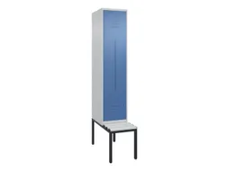 Z-garderobekast,HxBxD 2120x400x815mm,2vak,vak B 400mm,cil.-slot