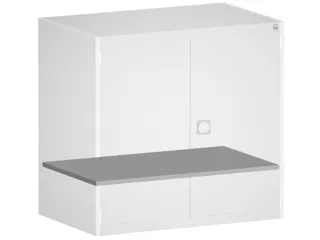 Stalen bodem,v. systeemkast,HxBxD 25x1050x525mm,draagverm. 100kg - 1