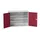 universele kast,HxBxD 1000x1300x550mm,2xStalen bodem,draaigrendelslot
