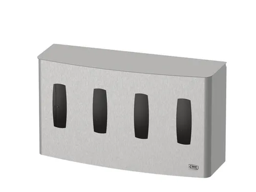 CMT Swoosh handschoendispenser Quattro horizontaal gesloten RVS