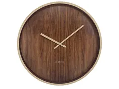 Wandklok NeXtime Oslo Large 50 cm bruin