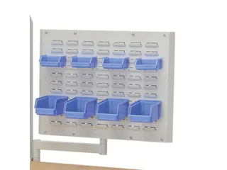 geperforeerde/sleufplaat,v. montagetafel,HxBxD 500x600x40mm,draaibaar - 3