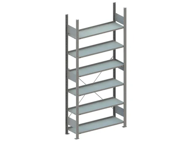 Inhaakstelling Basis 2200x1000x300mm 6legborden Vaklast 80kg