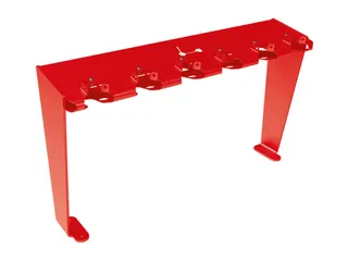 Steprek voor 6 steppen L 1006mm eenzijdig RAL3020 - 3