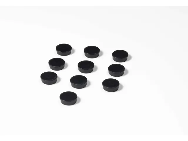 Memomagneten Smit Visual 25mm Zwart Rond 10 stuks