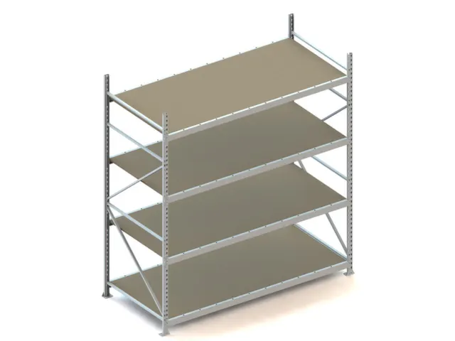 Breedvakstelling Basisveld Hxbxd 2500x2307x1050mm 4 Houten Legborden