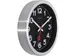 Horloge murale NeXtime 'Station' Ø19cm aluminium brossé noir
