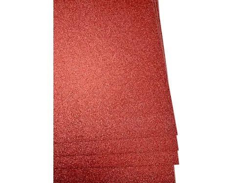 Glitterkarton Kangaro bordeaux 50x70cm pak à 10 vel