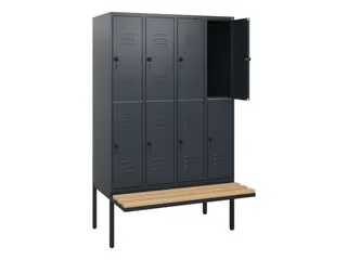 Dubbeldekse dekenkist,HxBxD 1950x1200x815mm,4x2vak.,vak B 300mm - 2