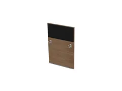 baliepaneel,v. bureau,aanbouw rechts,B 800mm,NT-cherry,BN8033-zwart
