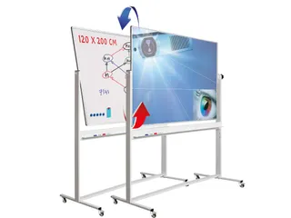 Smit Visual Kantelbord 120x200cm Projectie Staal / Emaille - 1