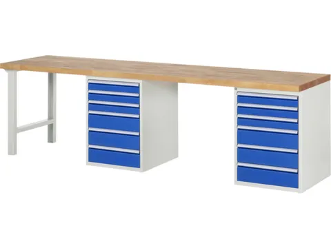 werkbank,HxBxD 890x3000x700mm,beukblad,draagverm. 750kg
