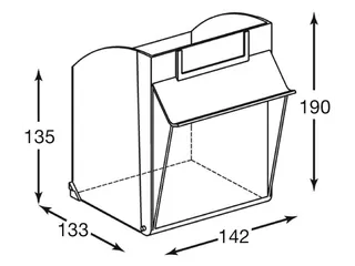 Transparante Magazijnbakken 32Bakken Abs-Kunststof Corpus Ral5010 - 4