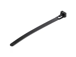 12cm Herbruikbare Kabelbinders zwart nylon 100 stuks