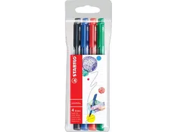 Stabilo Viltstift Point Max 4 stuks