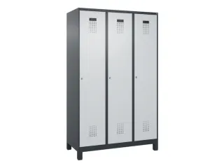 locker,HxBxD 1950x1200x500mm,3vak,vak B 400mm,cil.-slot,voeten - 3