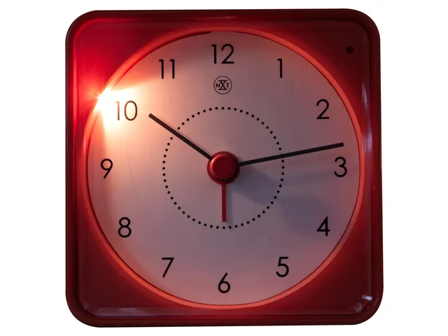 Alarmklok nXt Nathan 7.3x7.3x3.3cm oranje