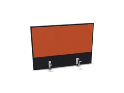 opzetpaneel,v. bureau,aanbouw achter,B 800mm,CC-zwart,BN3012-oranje