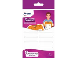 Family kledingetiketten 45 x 13 cm wit 36 etiketten
