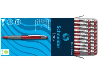 Balpen Schneider Loox softgrip rood - 2