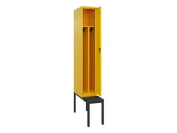 locker met bank,voor scheiding van kleding,HxBxD 2120x300x815mm,1vak