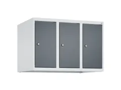 opzetkast,v. locker,3vak.,vak B 250mm,HxBxD 500x750x500mm,vleugeldeur