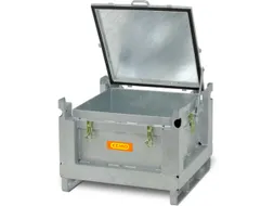 lithium-ion opslagcontainer,120l,HxBxD 580x715x715mm,vuurverzinkt