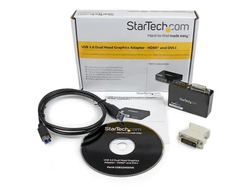Usb 3.0 Naar Hdmi En Dvi 2x Monitor Externe Videokaart Adapter