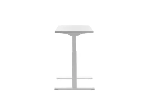 Elektrisch ihv bureau,HxBxD 700-1200x1200x600mm,blad wit,T-voet wit