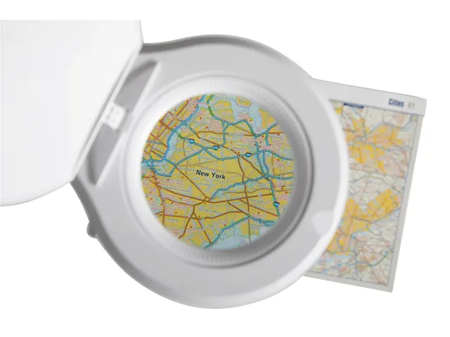 Loeplamp LED MAULsource Dimbaar met tafelklem Wit