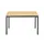 Tafel Vierkant 180x80 Cm Rechthoekig Frame Zwart Blad Beuk