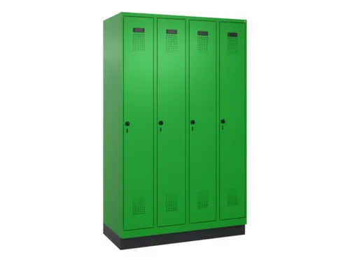 locker voor scheiding van kleding,HxBxD 1950x1200x500mm,4vak