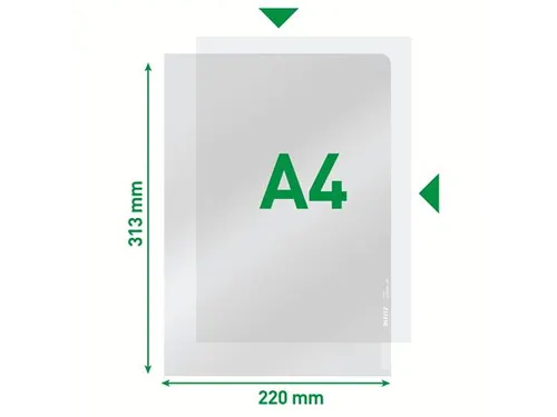 Insteekmap L-Model Leitz 4100 A4 Pvc 0.15mm Transparant Helder