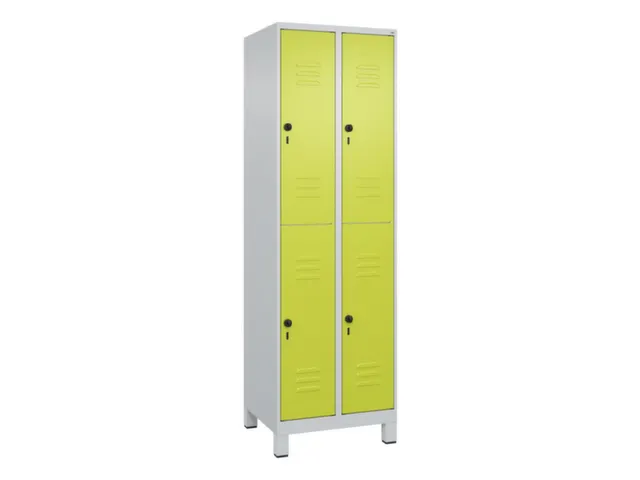 dubbeldekse locker,HxBxD 1950x600x500mm,2x2vak.,vak B 300mm